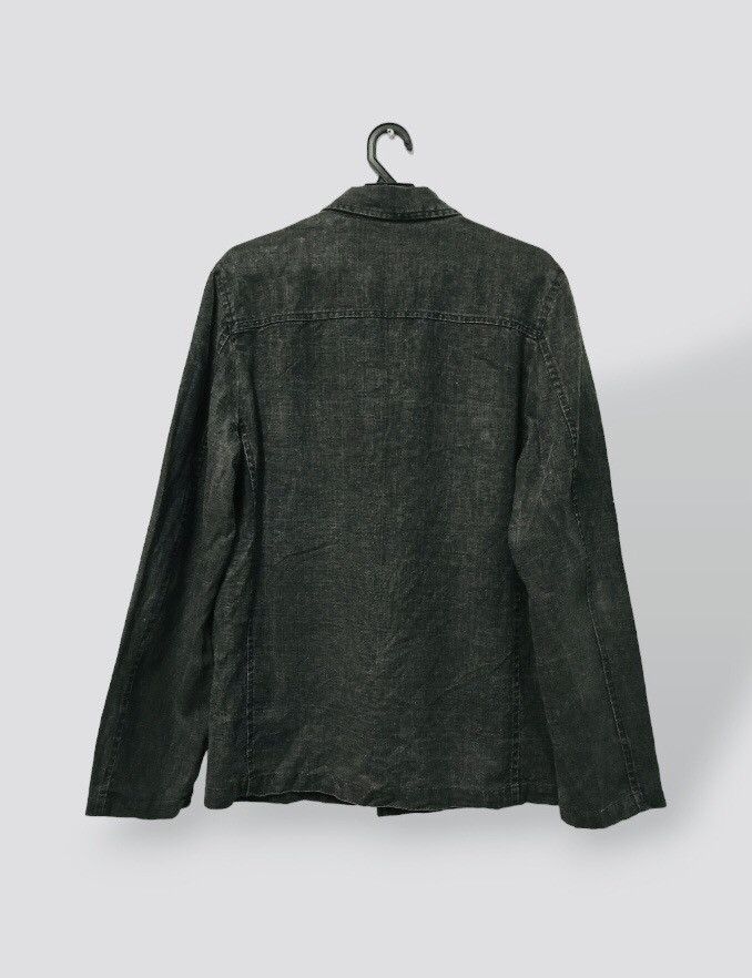 Japanese Brand Rare 🔴 291295 = Homme Button Up Shell Linen Jacket Size US L / EU 52-54 / 3 - 2 Thumbnail