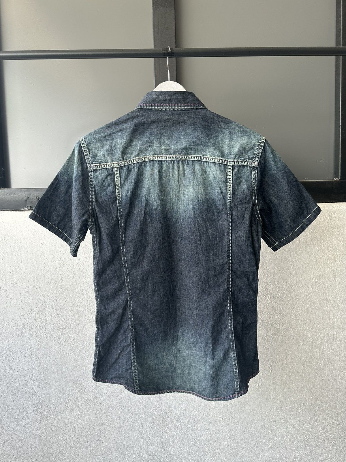 Tete Homme 00’s HALB by Tete Homme zipper denim shirt Size US M / EU 48-50 / 2 - 13 Thumbnail