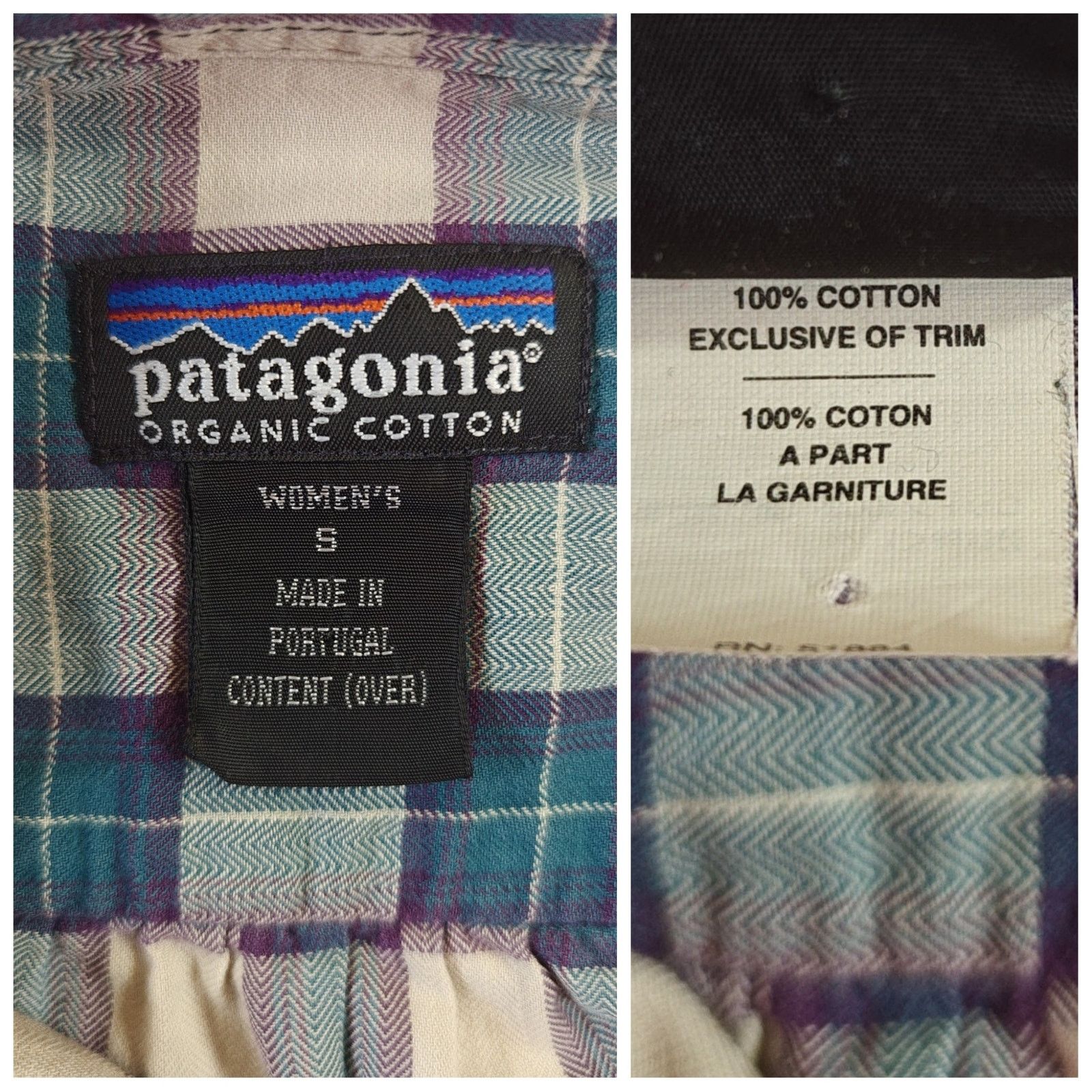Patagonia W's Patagonia 100% cotton plaid button down shirt sz S Size S / US 4 / IT 40 - 8 Thumbnail