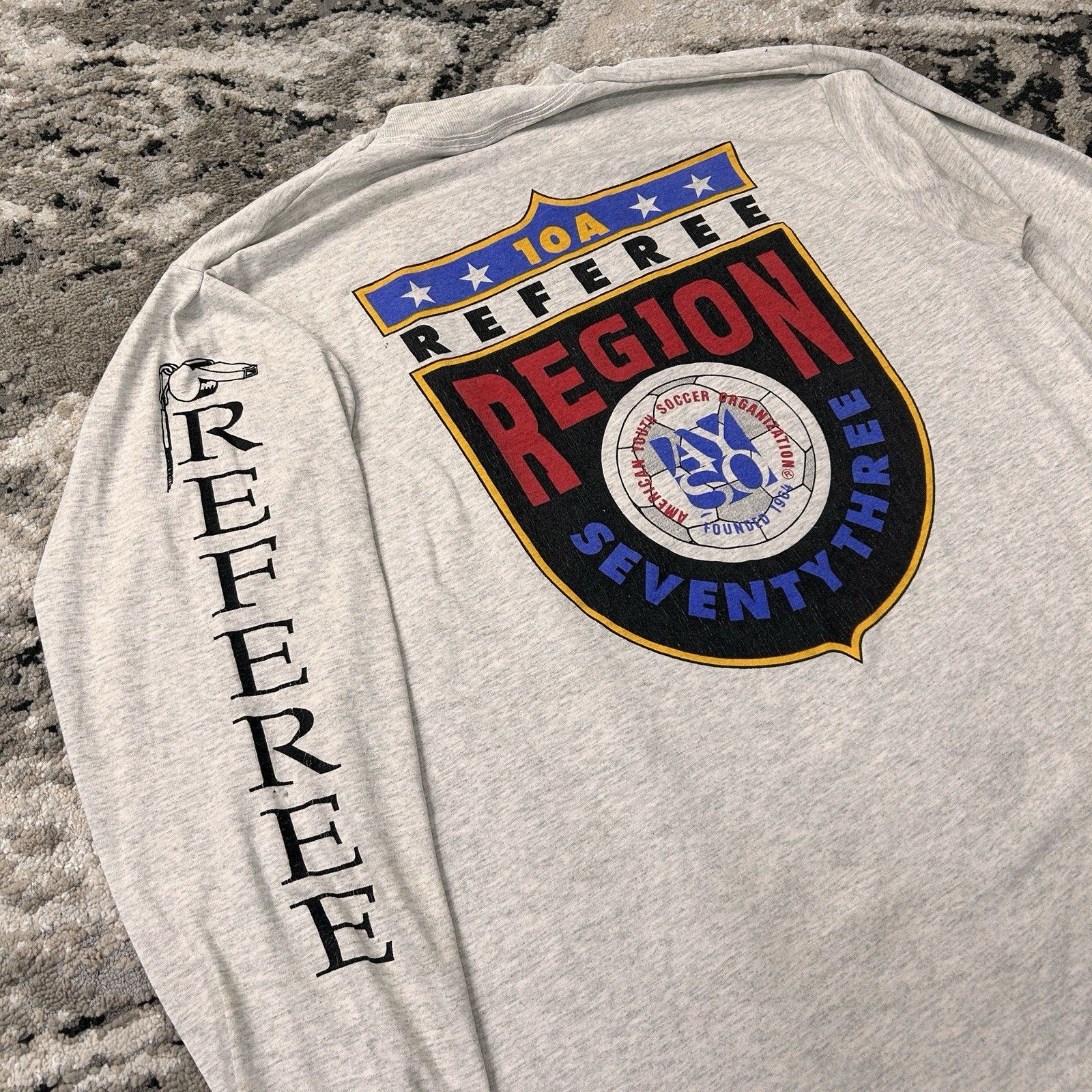 &Daughter Vintage 90s AYSO Region 73 Referee Single Stitch L Size US L / EU 52-54 / 3 - 2 Thumbnail