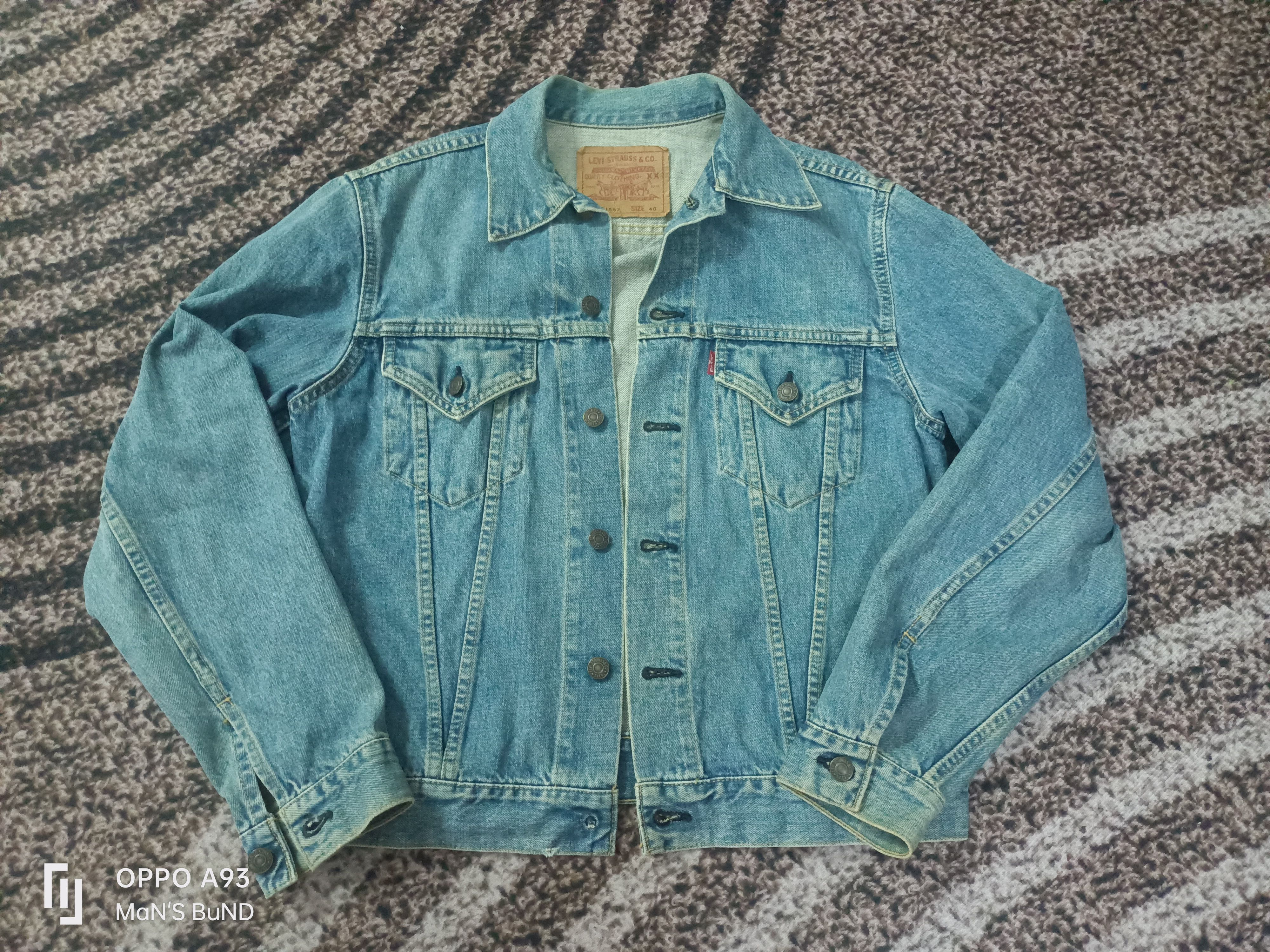 Levi's Vintage 90s Levi's 71557 Big E Denim Jacket Size US M / EU 48-50 / 2 - 1 Thumbnail