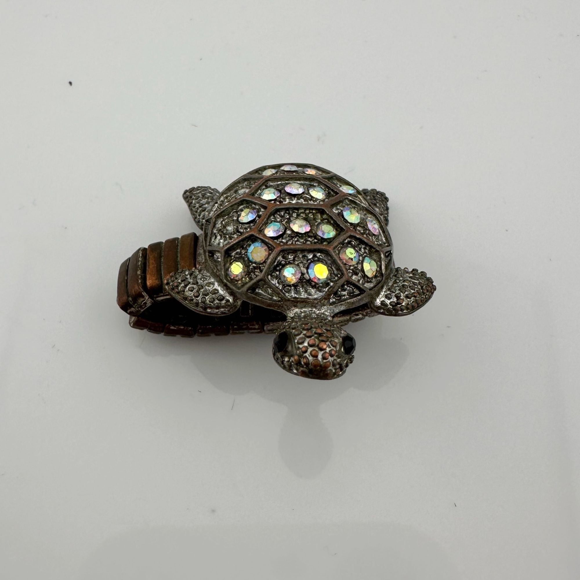 Vintage Vintage Costume Jewelry Owl, Dolphin and Turtle Rhinestone Size ONE SIZE - 14 Thumbnail
