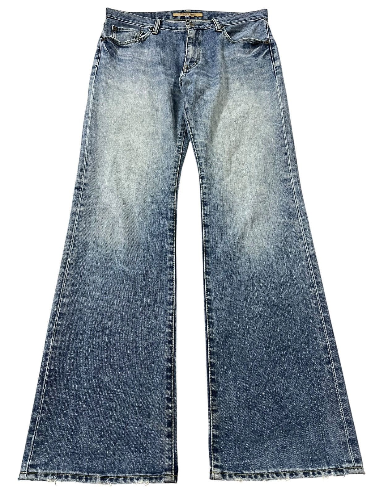 Japanese Brand 💥Flare💥Vintage Uniqlo B-002 light Wash Jean Size US 34 / EU 50 - 1 Thumbnail