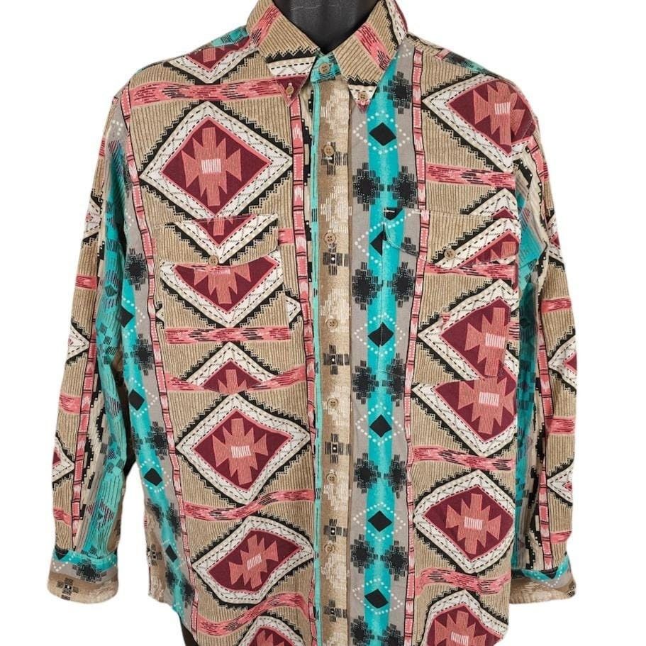 Vintage Vintage Frontier Series Western Shirt Mens Size Large Size US L / EU 52-54 / 3 - 1 Thumbnail