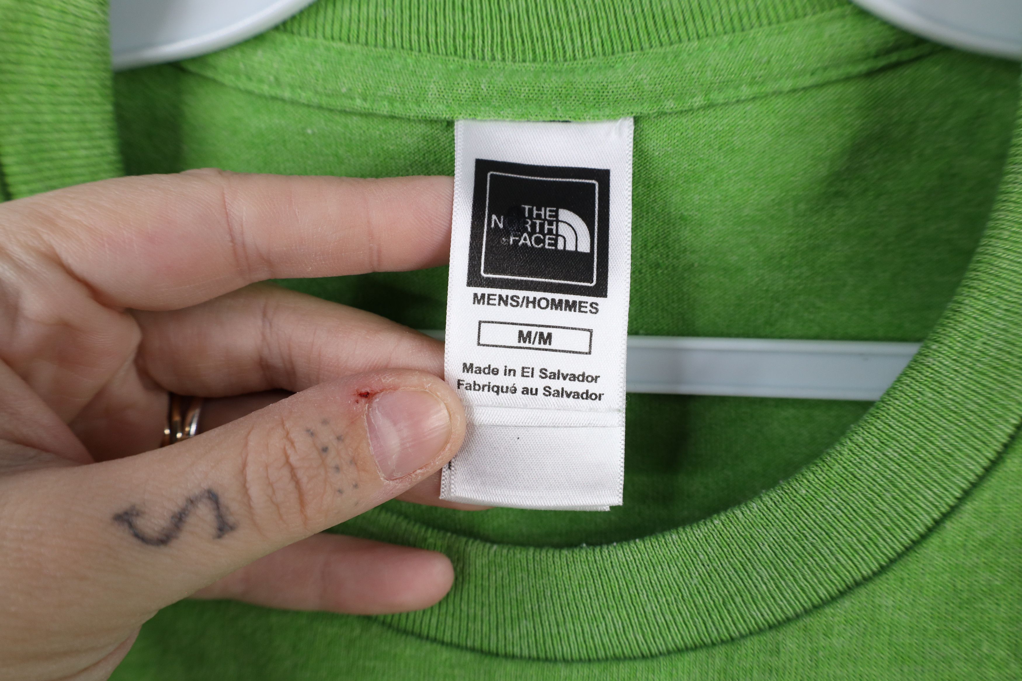 The North Face × Vintage Vintage The North Face Spell Out Short Sleeve T-Shirt Green Size US M / EU 48-50 / 2 - 6 Thumbnail
