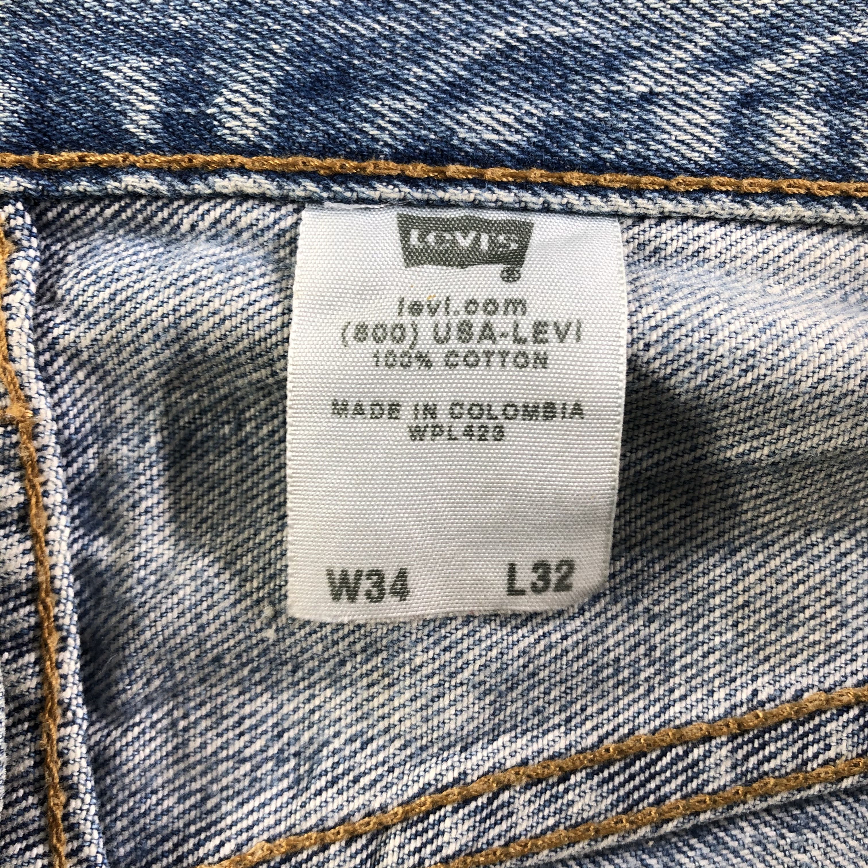 Levi's Vintage 90s Levis 501 Jeans-J3743 Size US 35 - 10 Thumbnail