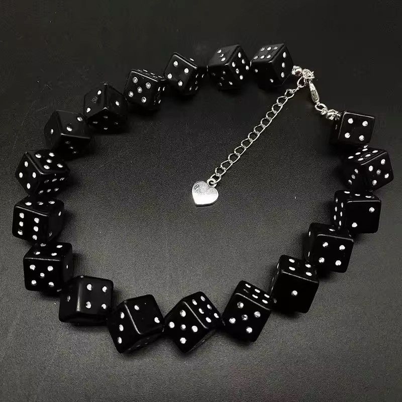 Jewelry Creative Dice Pandent Necklaces Size ONE SIZE - 1 Thumbnail