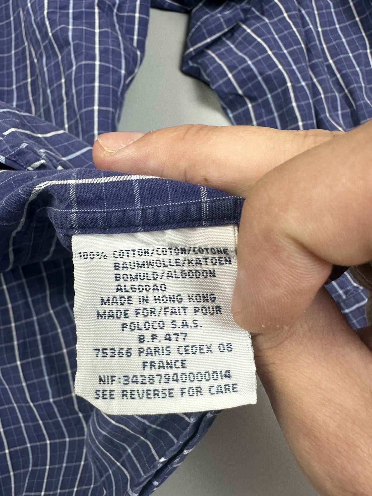 Polo Ralph Lauren Check blue button shirt Polo Ralph Lauren Size US L / EU 52-54 / 3 - 6 Thumbnail