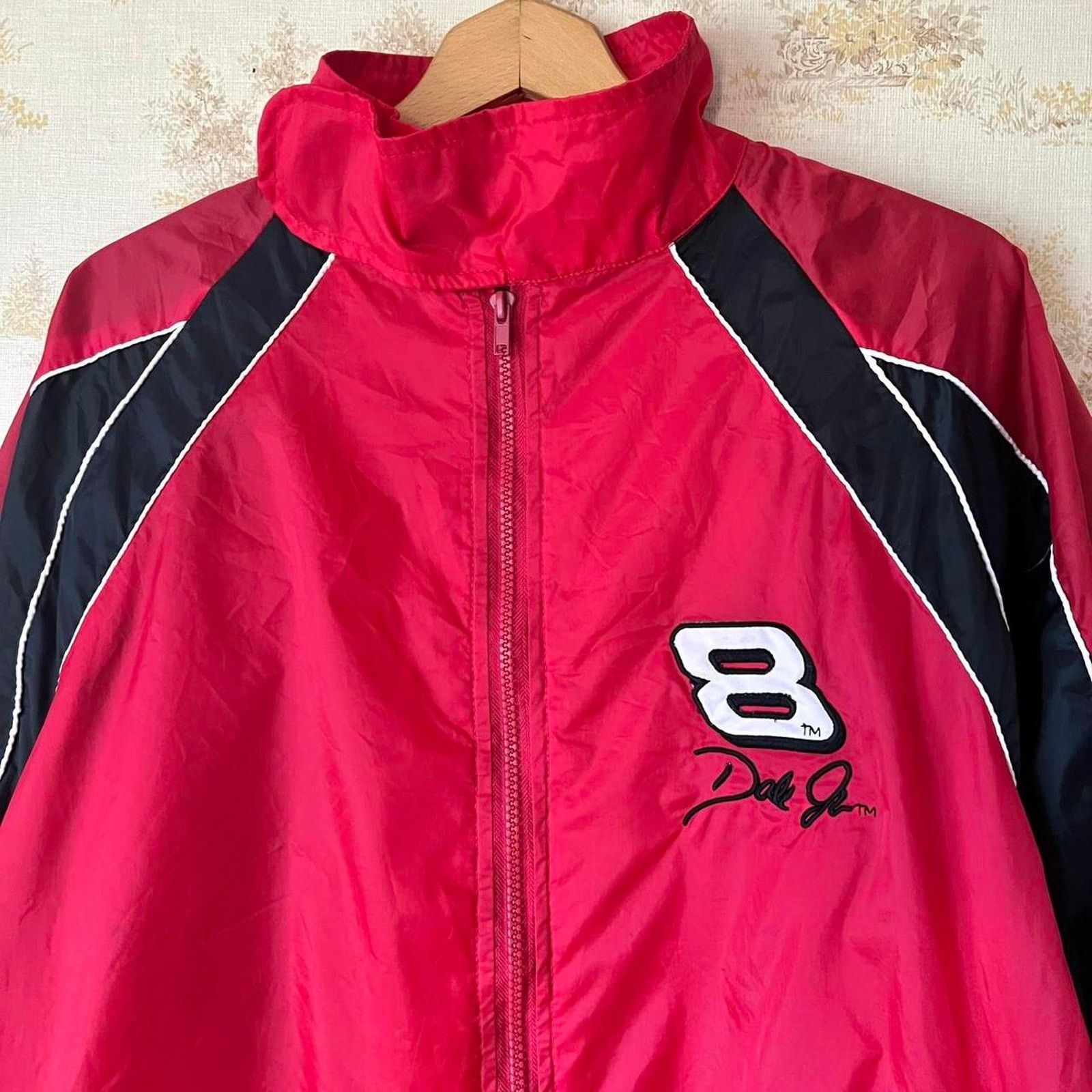 NASCAR 00s Dale Earnhardt Jr. 8 Windbreaker | Sleeve Spellout | XL Size US XL / EU 56 / 4 - 2 Thumbnail