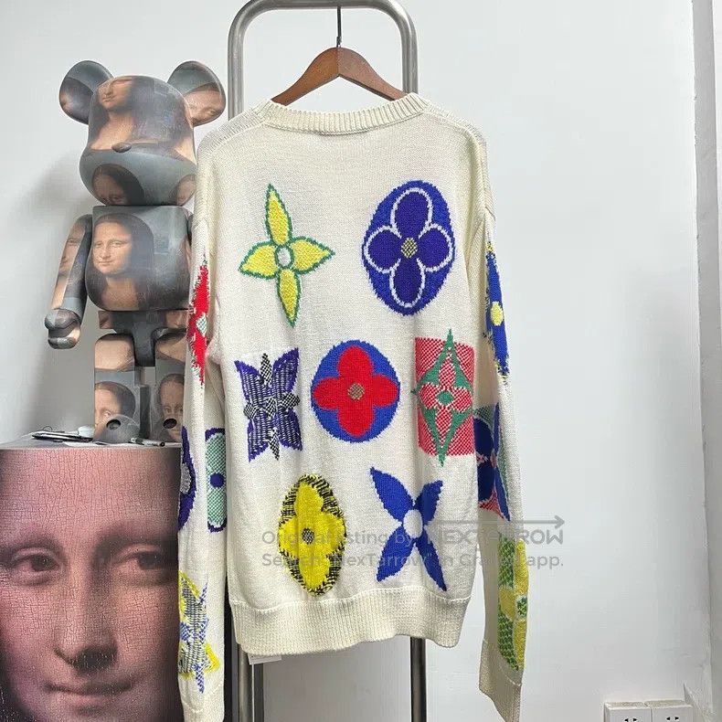 Louis Vuitton Louis Vuitton Tri-flower knit sweater Size US L / EU 52-54 / 3 - 2 Thumbnail