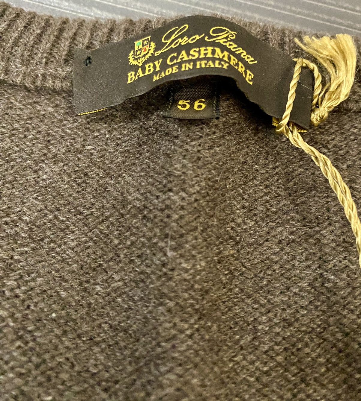 Loro Piana Loro Piana 🇮🇹 Brown Melange 6 ply Baby Cashmere Crew 56 NEW Size US XL / EU 56 / 4 - 2 Thumbnail