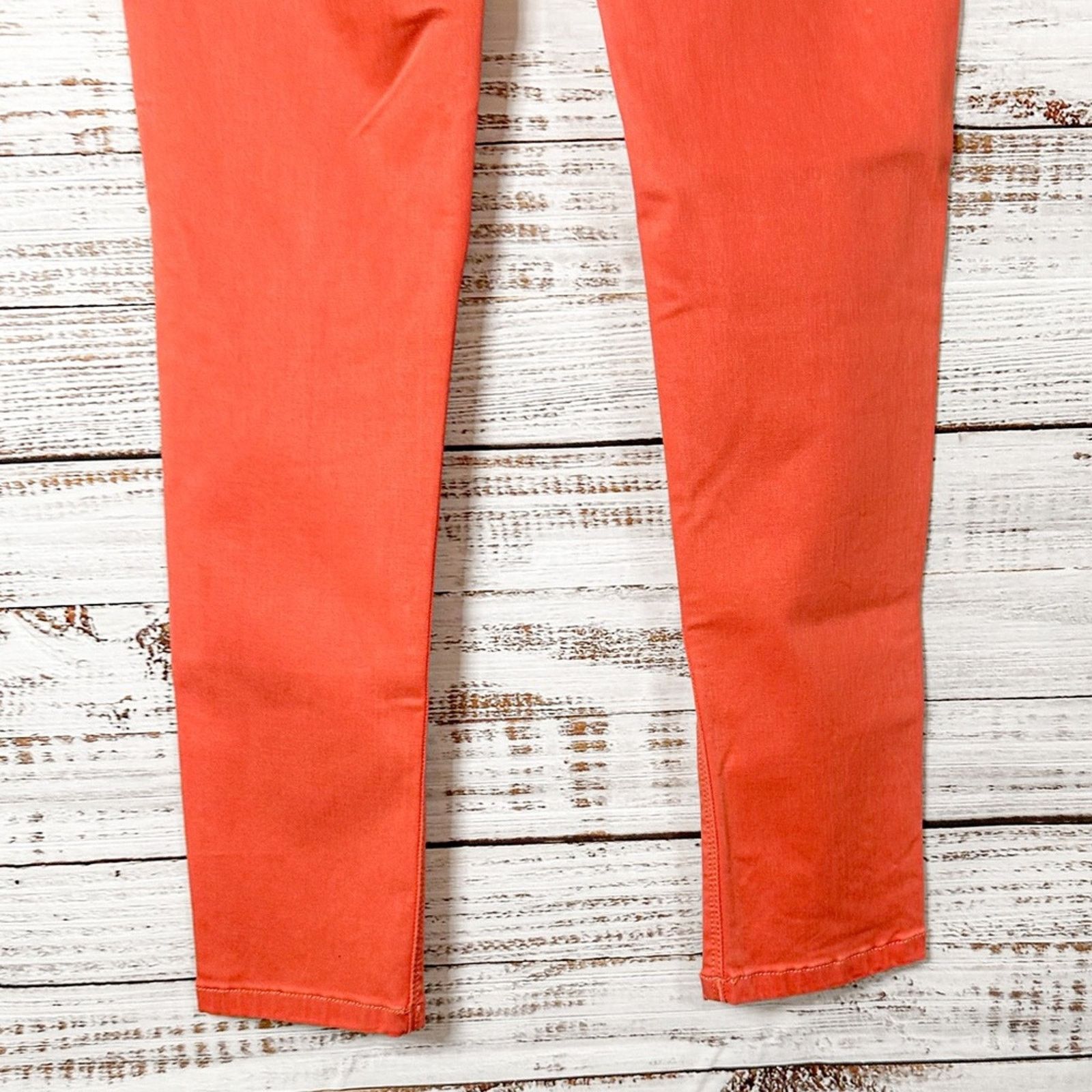 DL1961 DL1961 Coral Orange Emma Ankle Skinny Jegging, EUC, Size 28 Size 28" / US 6 / IT 42 - 12 Thumbnail