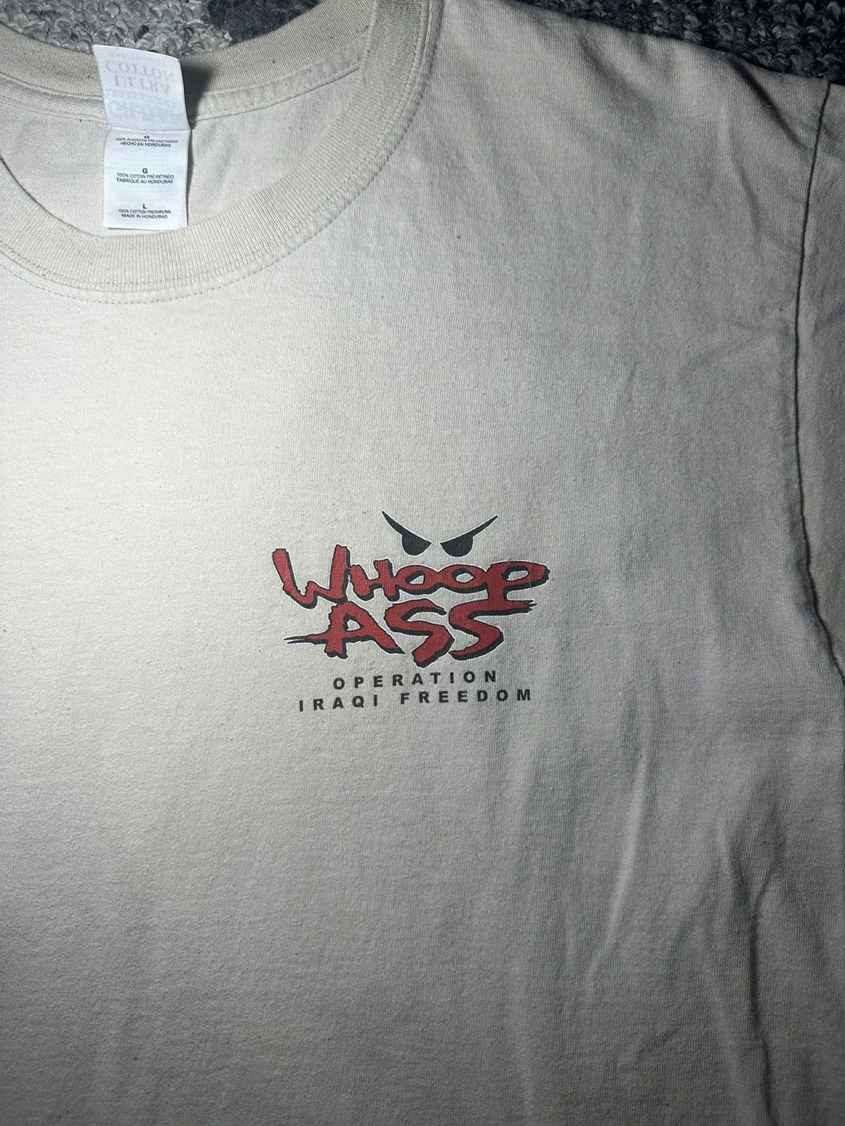 Vintage Vintage Whoop Ass Operation Iraqi Freedom Size US L / EU 52-54 / 3 - 3 Thumbnail