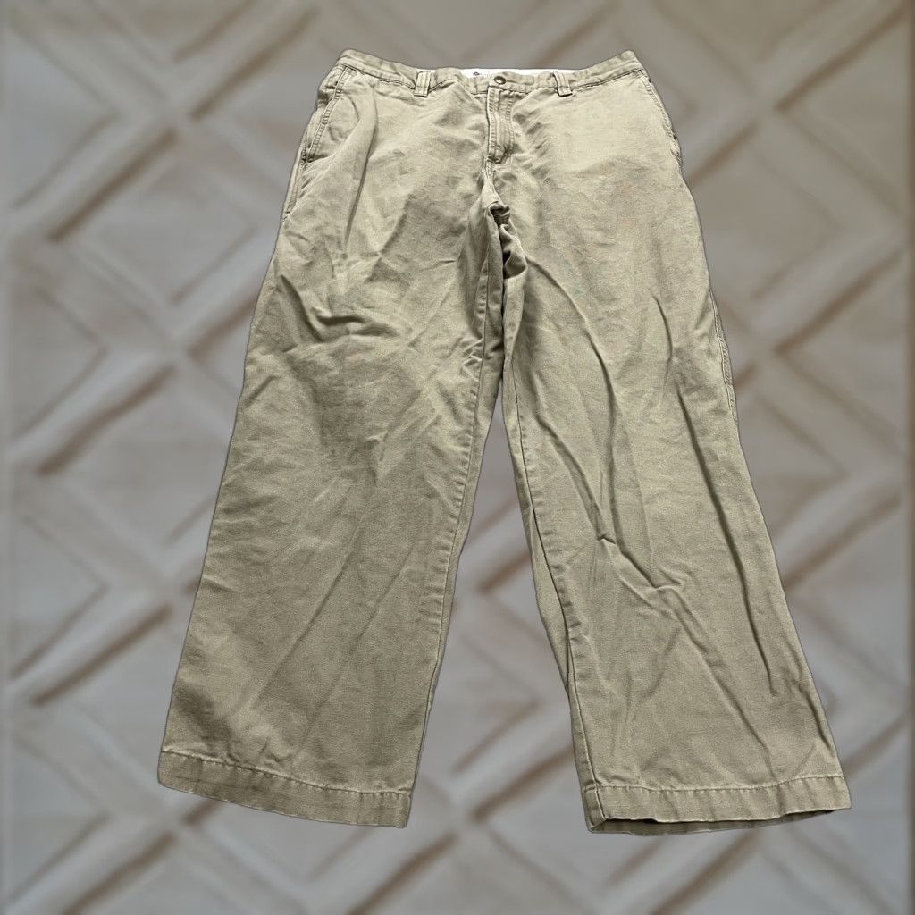 Vintage Columbia Pants Men 36 Beige Cotton Flat Front Straight Inseam 29 Mens Size US 36 / EU 52 - 1 Thumbnail
