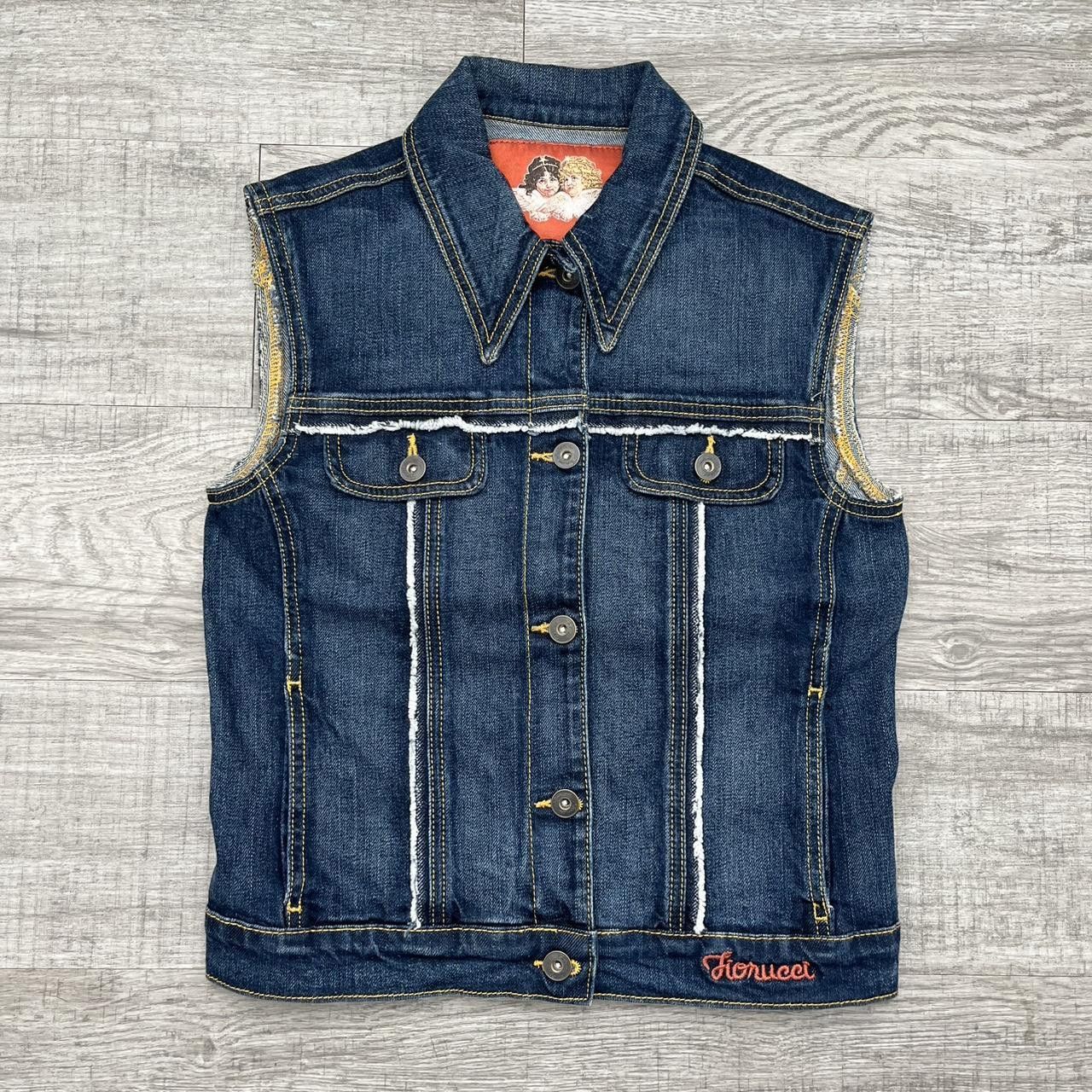 Fiorucci × Vintage Fiorucci Denim Sleeveless Denim Vest Size S / US 4 / IT 40 - 2 Thumbnail
