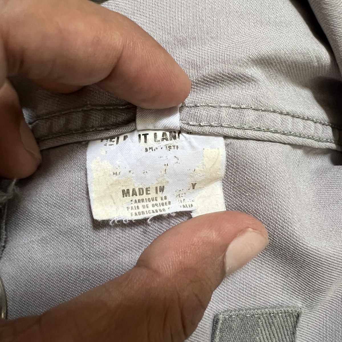 Helmut Lang 🔥 S00 Helmut Lang Distress Blouson Jacket Made In Italy Size US M / EU 48-50 / 2 - 14 Thumbnail