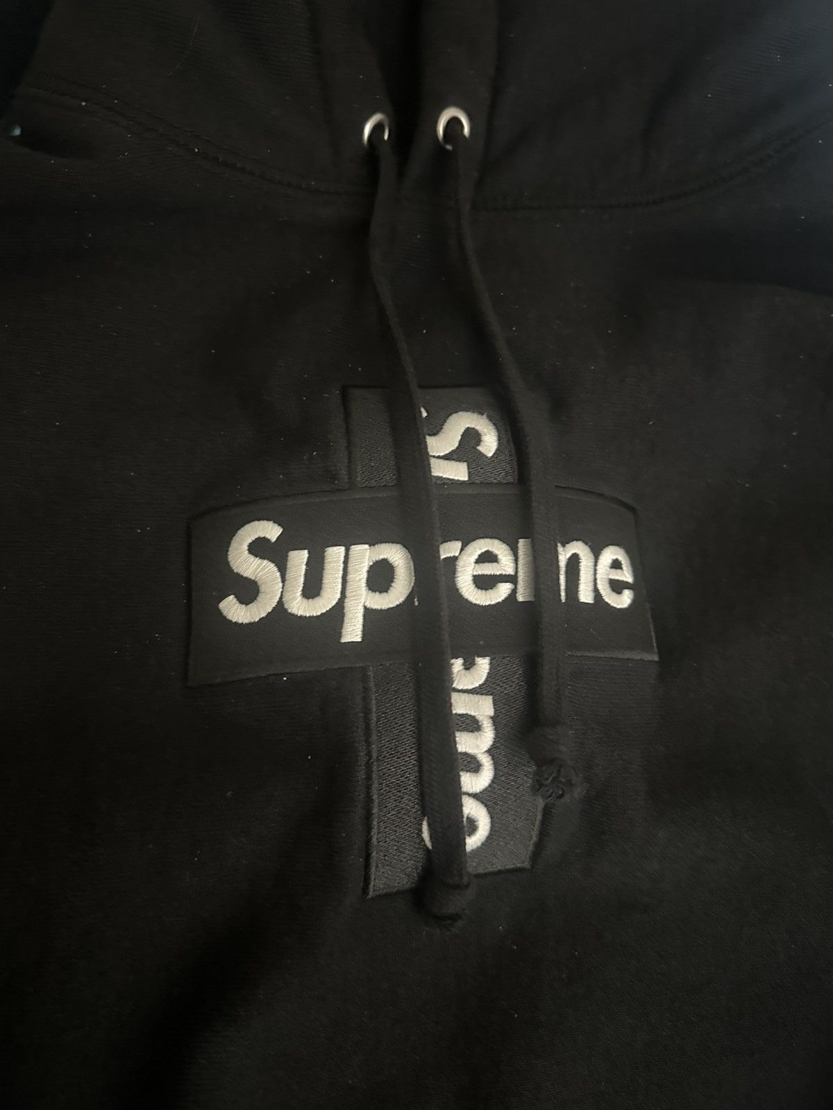 Supreme Supreme cross logo hoodie Black Size US M / EU 48-50 / 2 - 7 Thumbnail