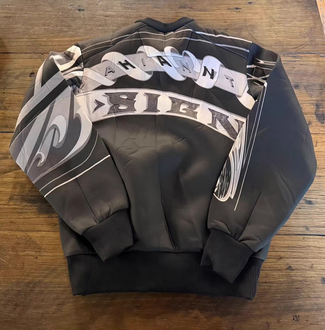 Juun.J JUUN.J 14FW Black Lettered Spacer Sweatshirt Ｑ25 Size US XS / EU 42 / 0 - 2 Thumbnail