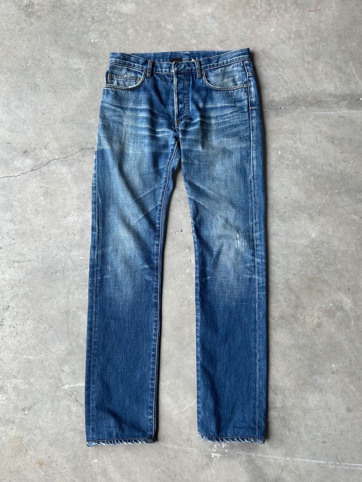 image of Dior Homme Clawmark Denim in Blue, Men's (Size 30)