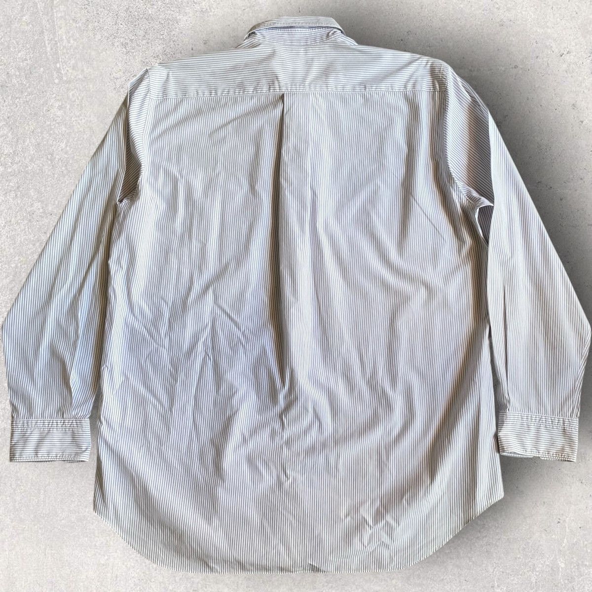 Comme des Garcons Homme Vintage SS01 Oversize Print On Stripe Shirt Size US L / EU 52-54 / 3 - 4 Thumbnail