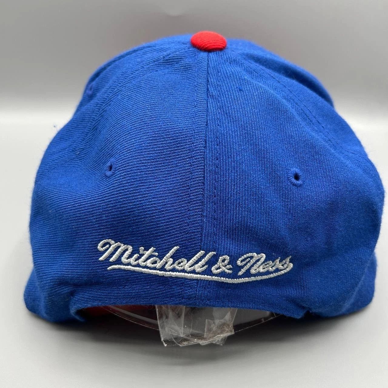 Mitchell & Ness Los Angeles Clippers Hat Men Blue Red Embroidered Snap Back Size ONE SIZE - 6 Thumbnail