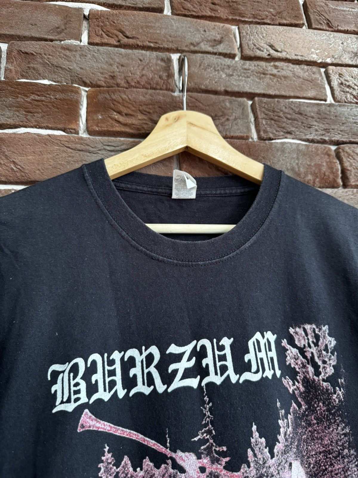 Band Tees Burzum Filosofem Black Metal Tshirt Rare Print Vintage L Size US L / EU 52-54 / 3 - 5 Thumbnail