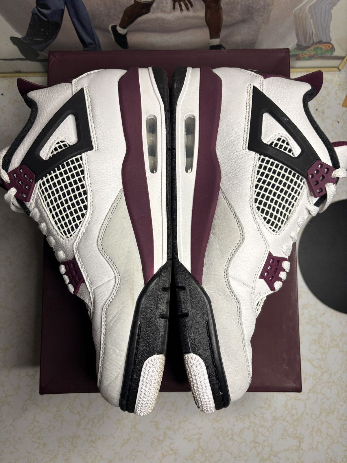 Jordan Brand Jordan Retro 4 “PSG” Size US 9.5 / EU 42-43 - 3 Thumbnail