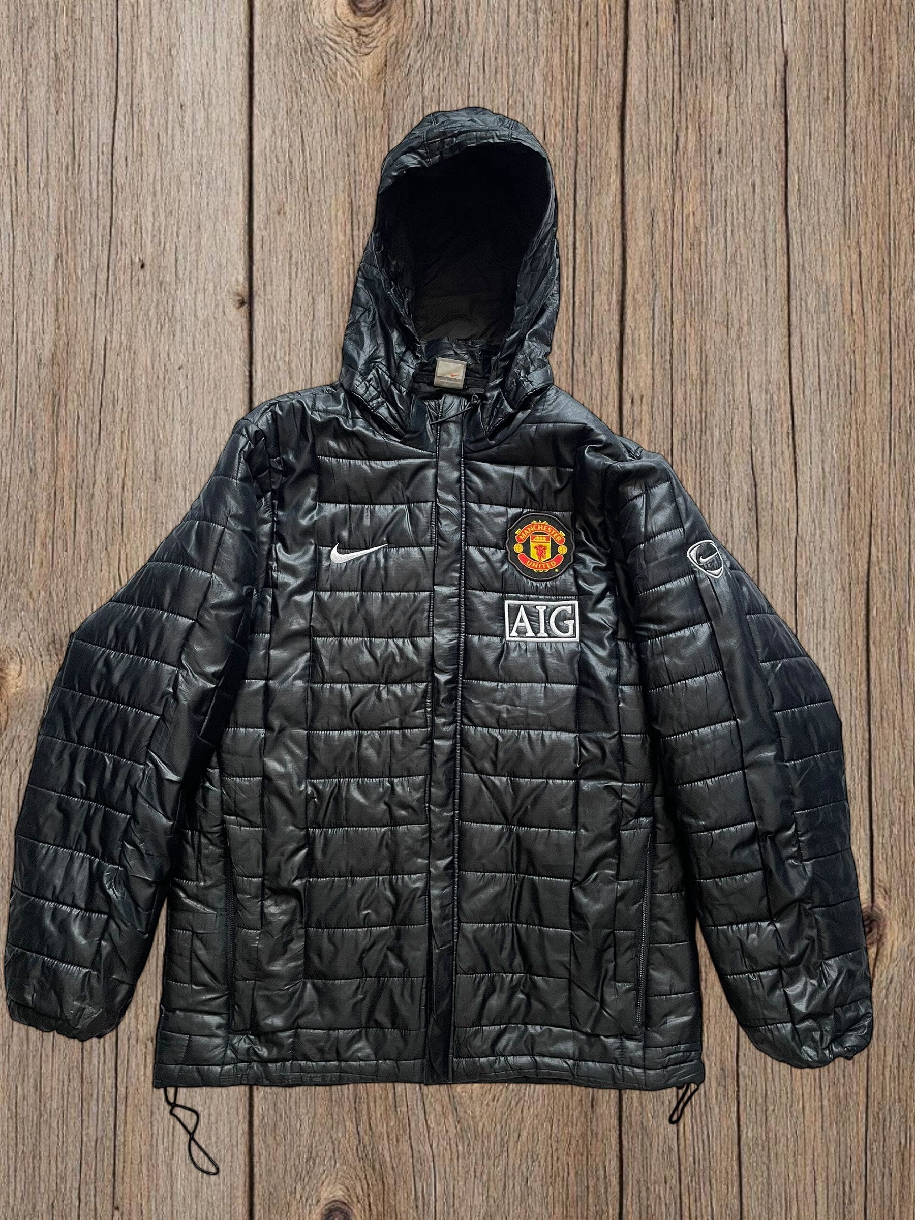 Nike 2009-10 Manchester United Nike Padded Bench Coat Size US M / EU 48-50 / 2 - 2 Thumbnail