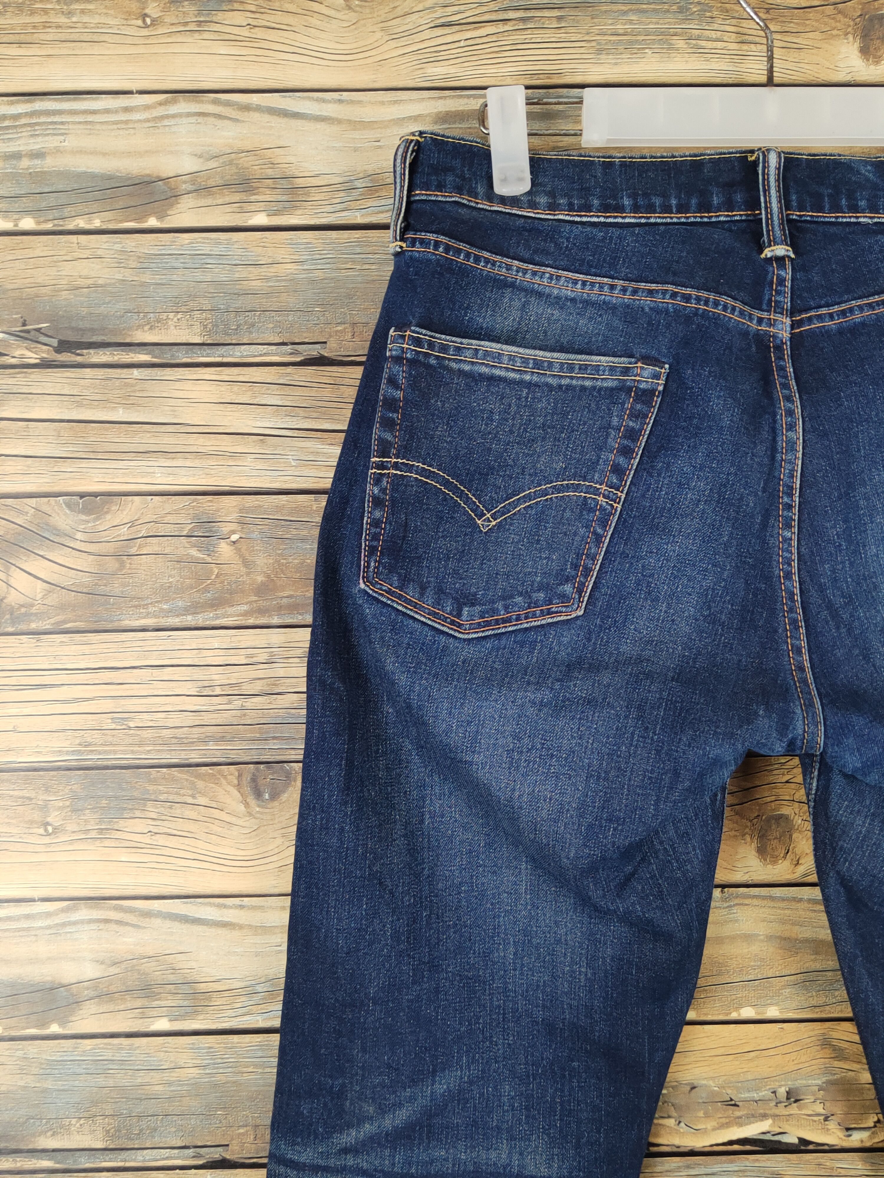 Levi's Levi's Dark Blue Distressed Ripped Jeans #W1401 Size US 31 - 8 Thumbnail