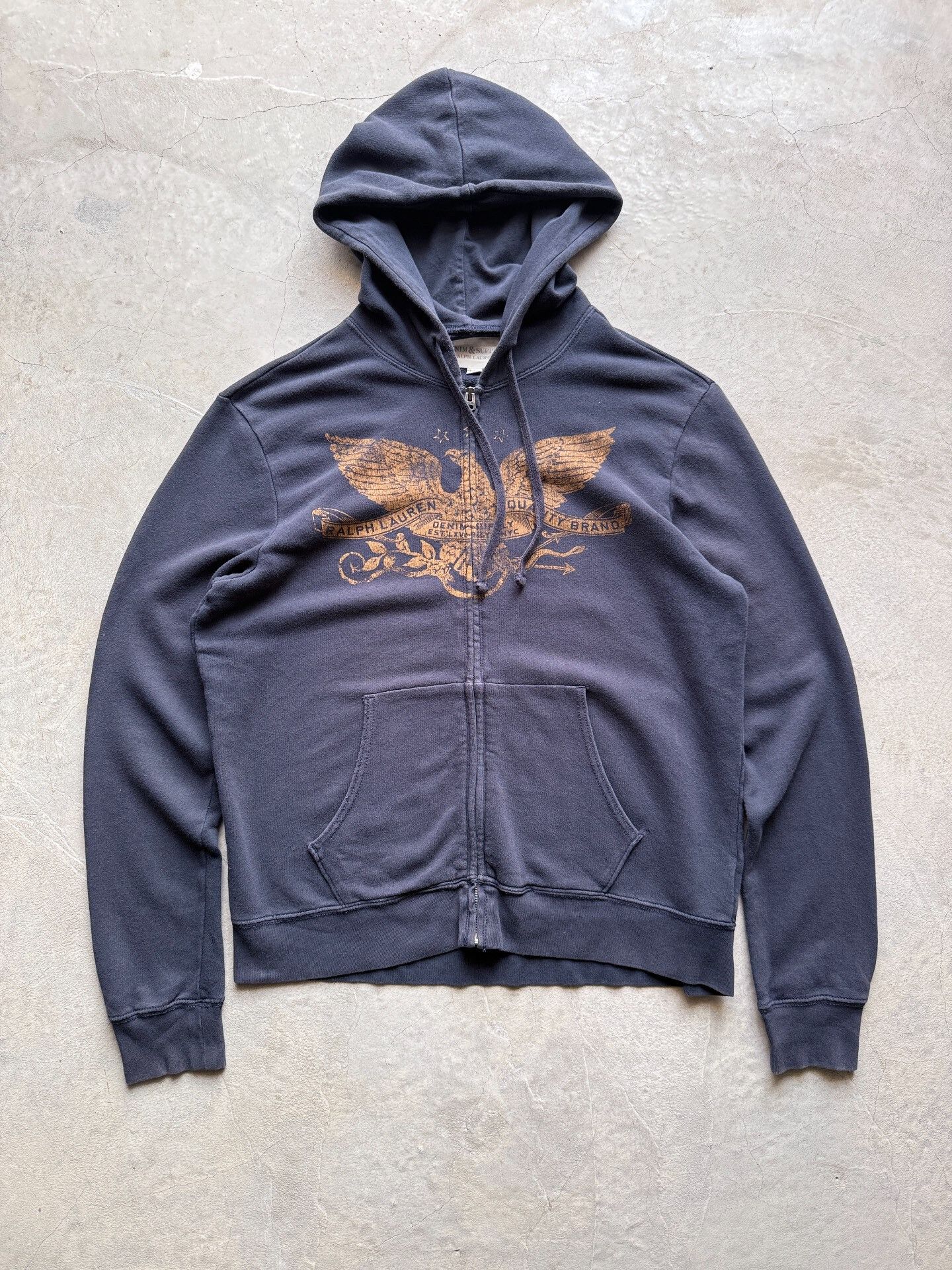 Vintage Vintage 00s Ralph Lauren Zip-Up Hoodie Size US L / EU 52-54 / 3 - 1 Thumbnail