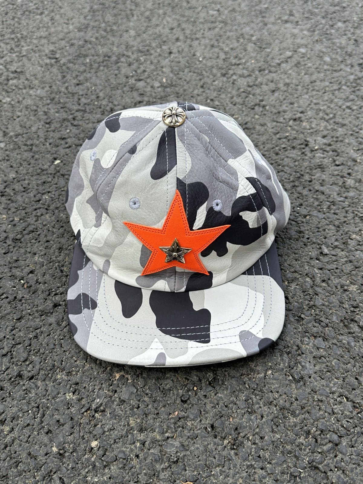 Chrome Hearts Camo Leather Star Patch Hat Size ONE SIZE - 4 Thumbnail
