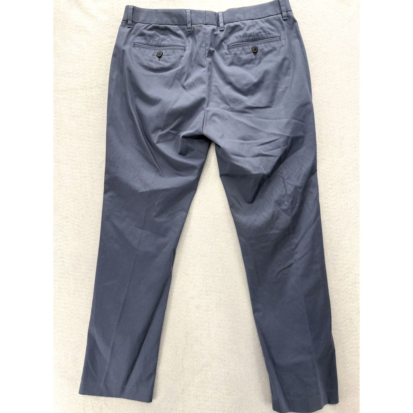 Bonobos Bonobos Chino Pants Mens 33x30 Blue Stretch Flat Front Straight Casual Business Baggy? Size US 33 - 3 Thumbnail
