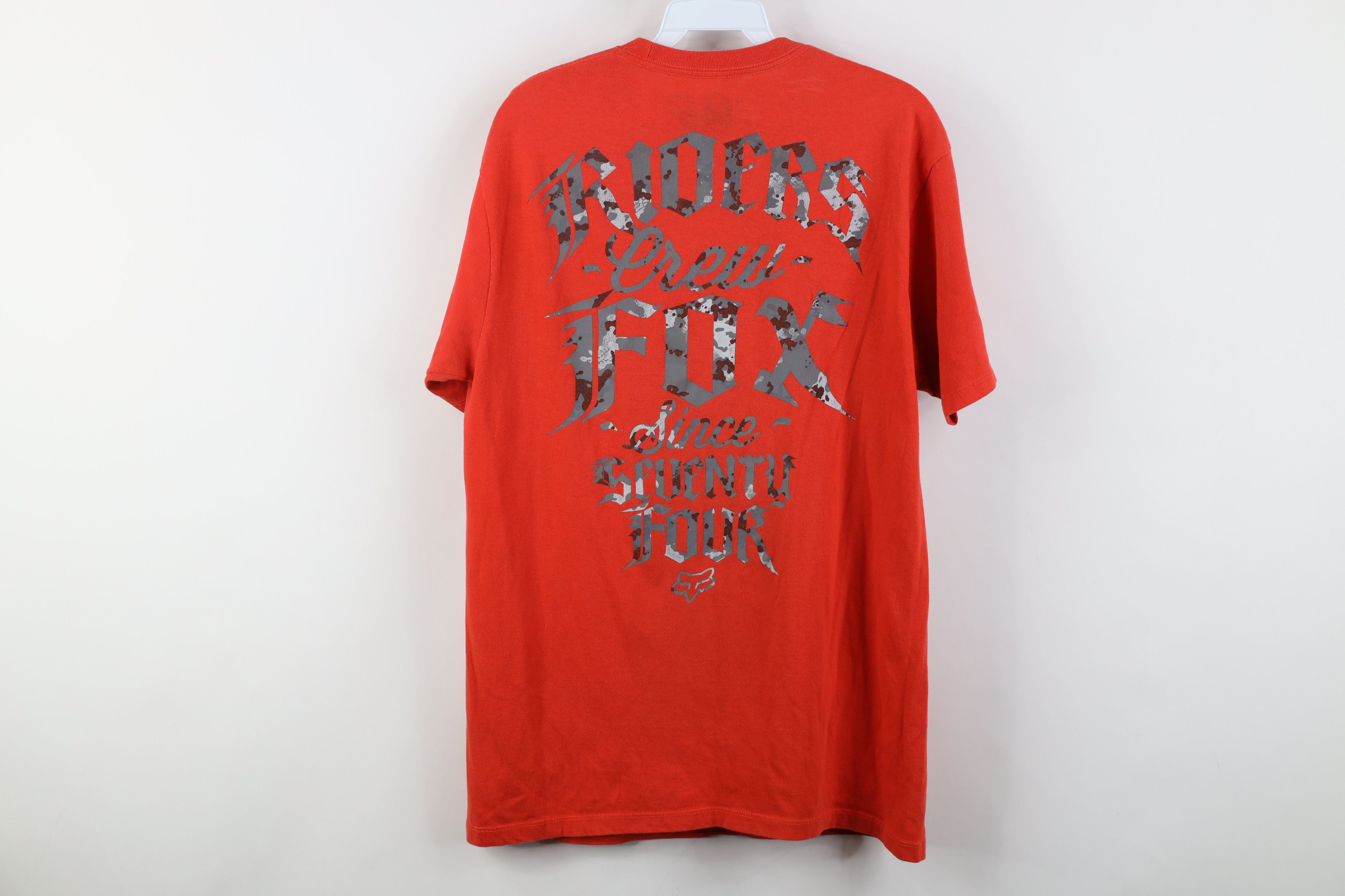 Fox Racing Vintage Y2K Fox Racing Spell Out Camouflage T-Shirt Red Size US M / EU 48-50 / 2 - 13 Thumbnail