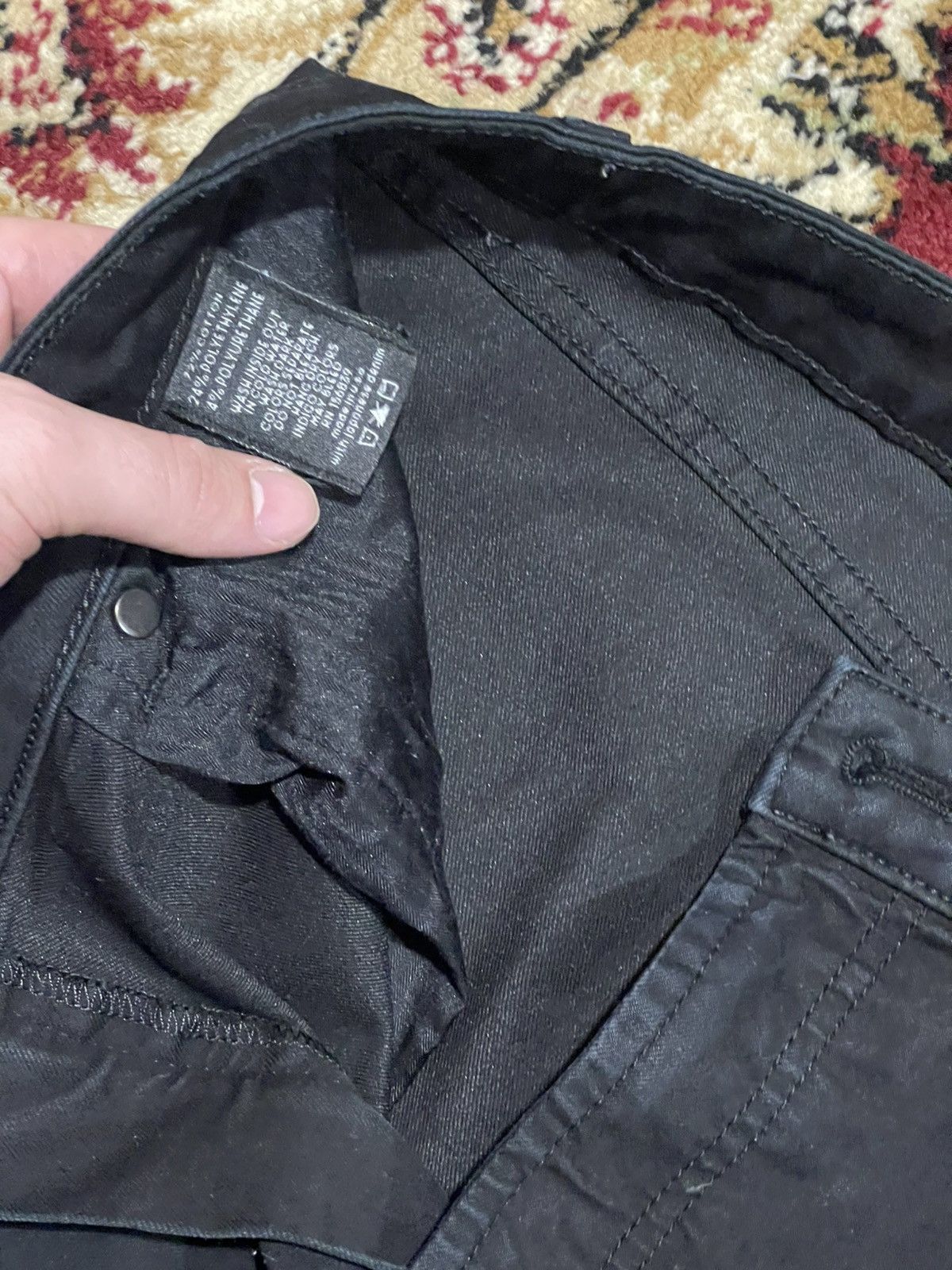 MONFRERE Black Noir Monfrere Dinero Jeans Size US 32 / EU 48 - 7 Thumbnail