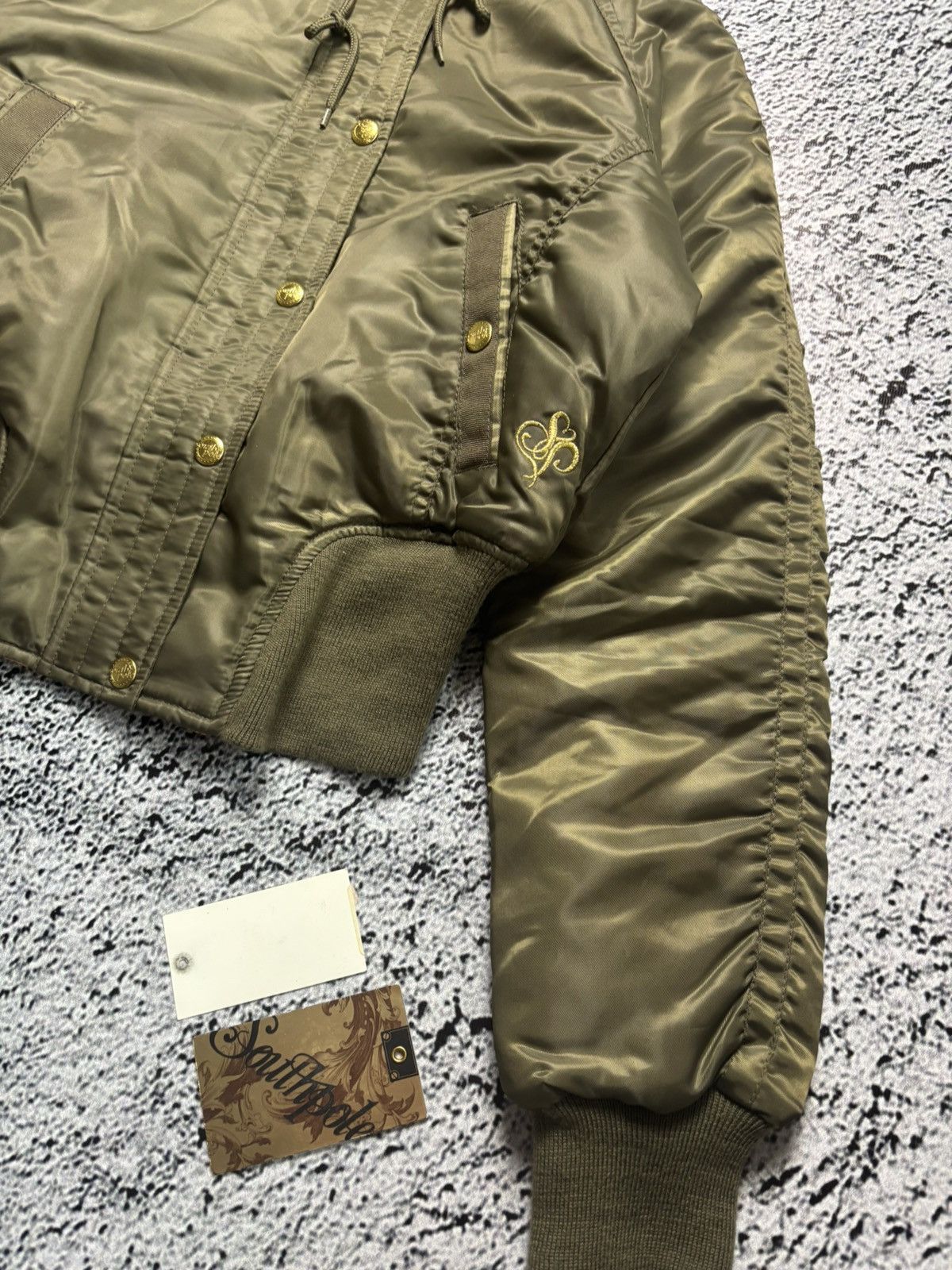 Southpole Deadstock SOUTHPOLE N2B Faux fur cropped bomber jacket Size S / US 4 / IT 40 - 6 Thumbnail