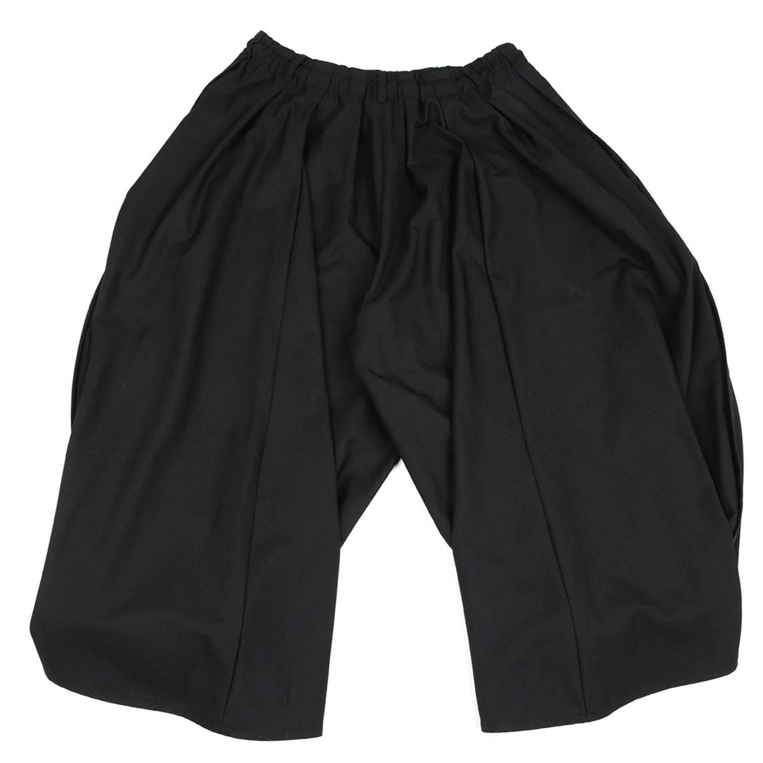 Yohji Yamamoto Wool-Poly Gabardine Side Tab Pants in Black Size 3 Size US 34 / EU 50 - 10 Thumbnail