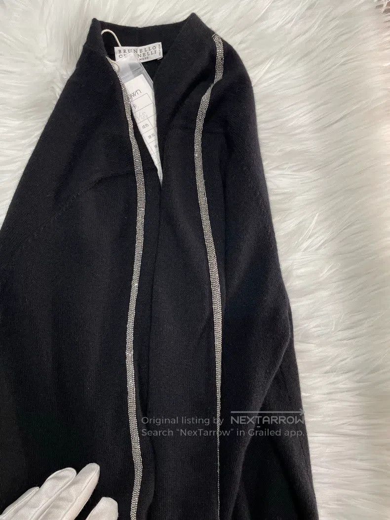 Brunello Cucinelli Brunello Cucinelli Black loose cashmere sweater Size M / US 6-8 / IT 42-44 - 7 Thumbnail