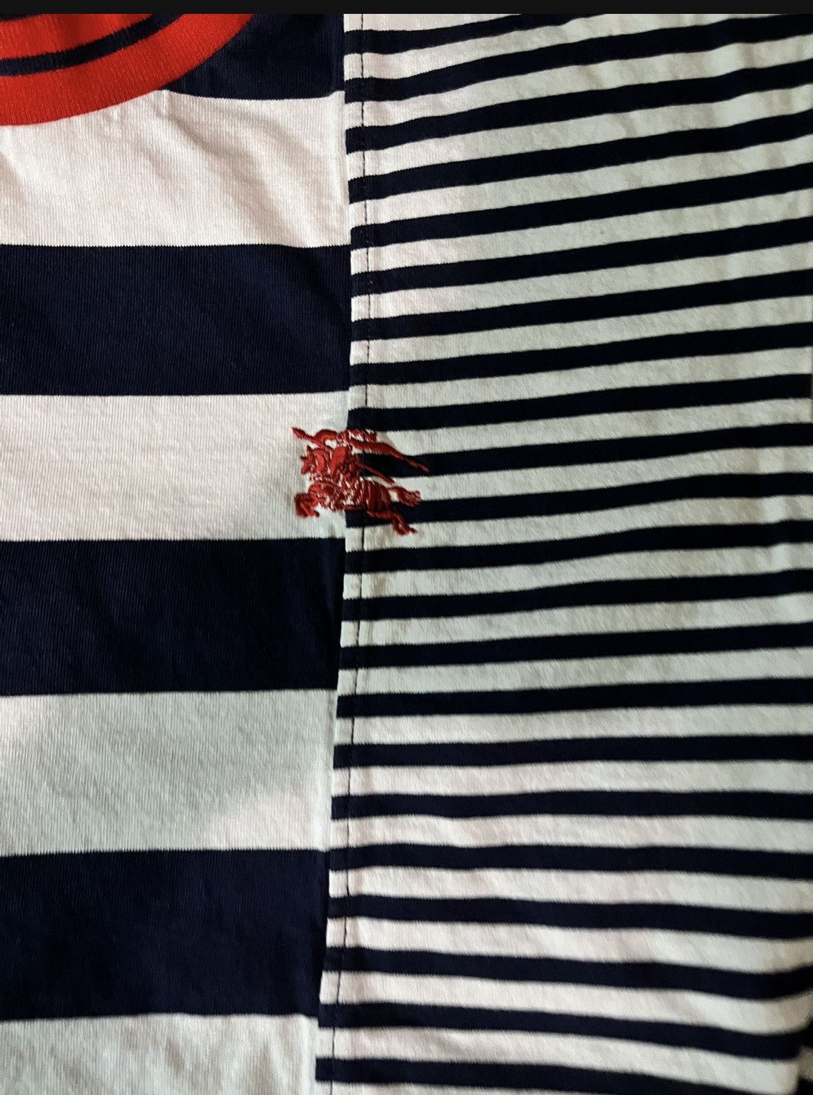 Burberry × Designer Burberry Double Stripe Tshirt Size US L / EU 52-54 / 3 - 2 Thumbnail