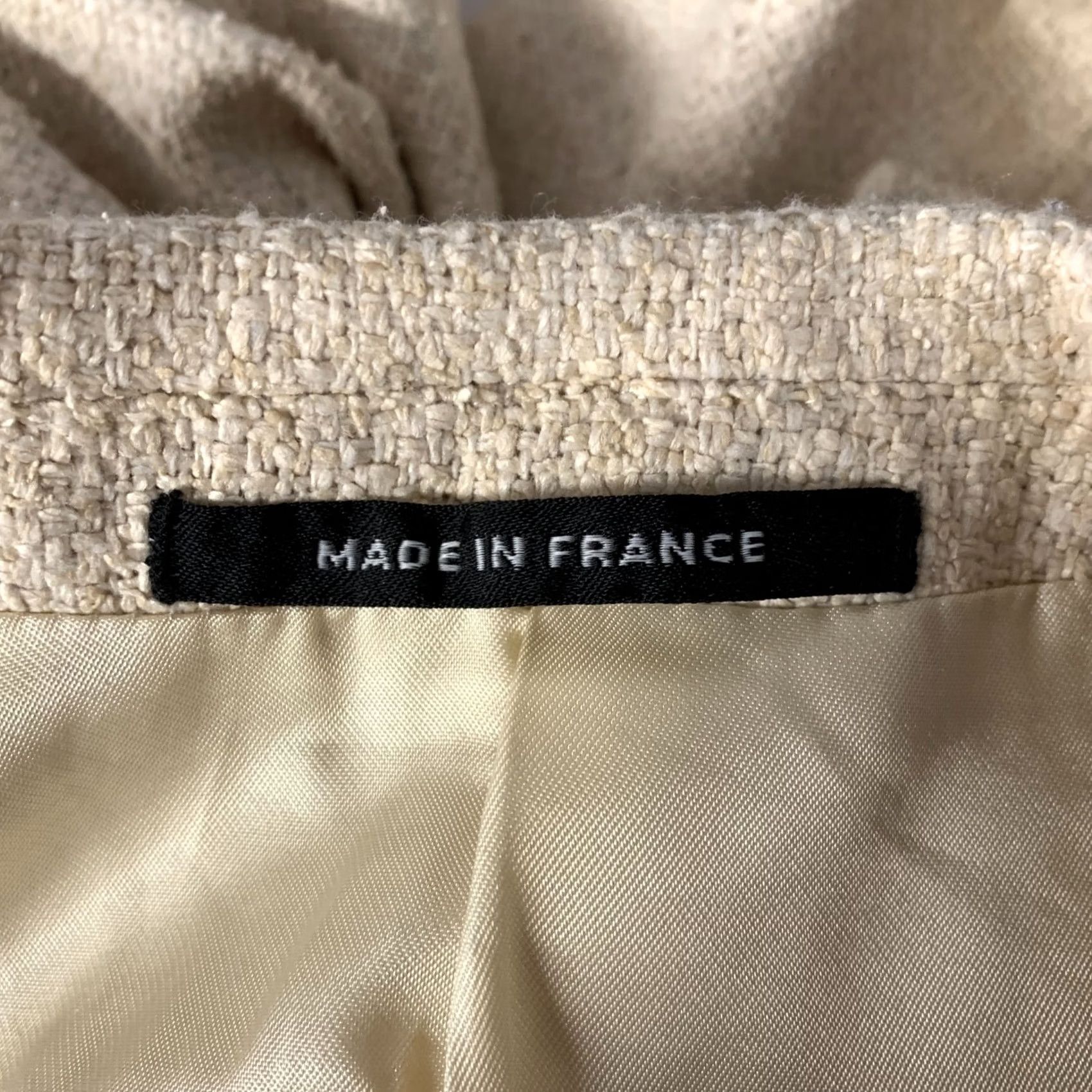 Yves Saint Laurent VINTAGE YVES SAINT LAURENT Size 38 Cream Tweed Wool Blend Sport Coat Blazer Men Size 38R - 6 Thumbnail