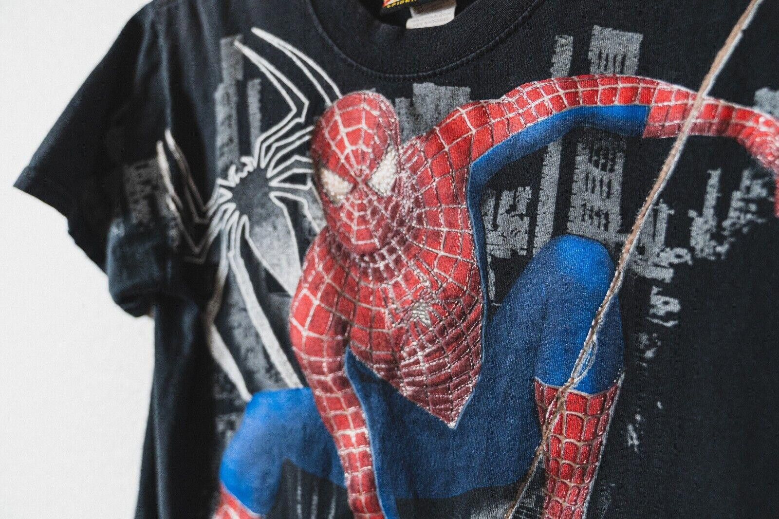 Designer Vintage Spider-Man 2 The Movie Tee 2004 Tag AOP Youth Large Size US XXS / EU 40 - 3 Thumbnail