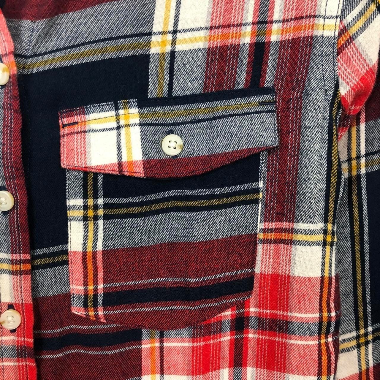 Mossimo Vintage Mossimo Supply Co. Red and Blue Flannel Shirt Medium Size M / US 6-8 / IT 42-44 - 4 Thumbnail