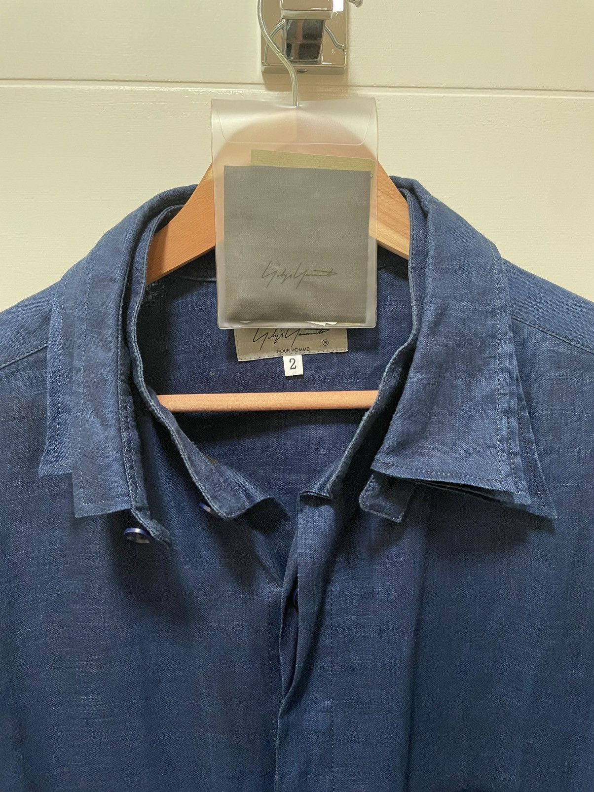 Yohji Yamamoto Yohji Yamamoto Pour Homme S/S 23 Spare Collar Long Shirt Size US L / EU 52-54 / 3 - 5 Thumbnail