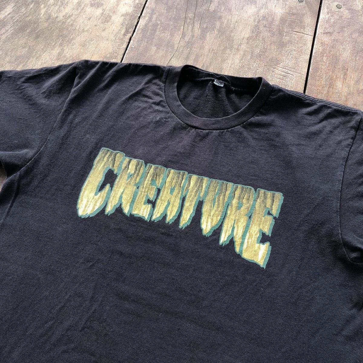 Japanese Brand VintageThrashed Faded Creature Skateboarding T Shirt Size US L / EU 52-54 / 3 - 1 Thumbnail