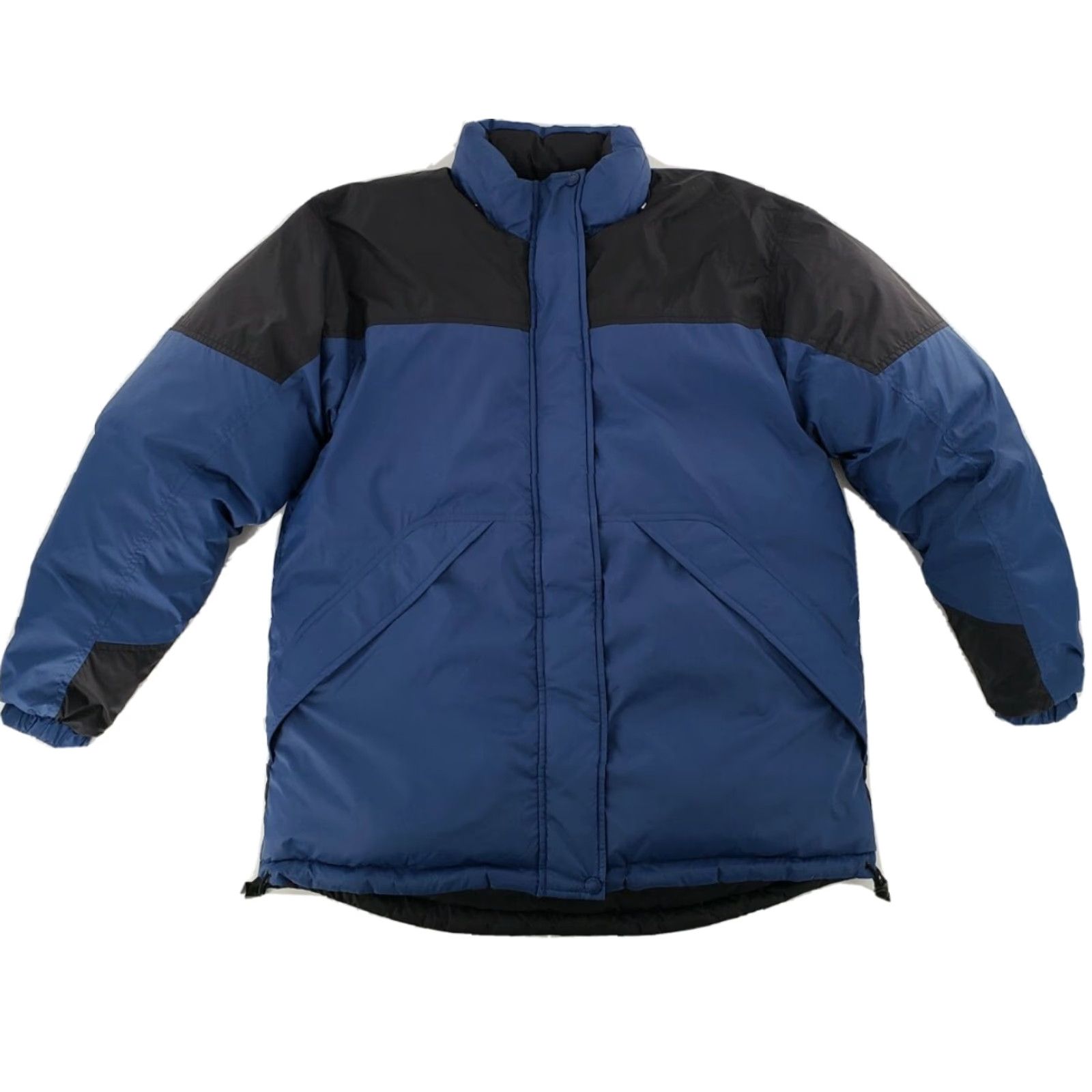Vintage Cabela's Jacket Womens Large Blue Reversible Hooded Puffer Down Coat Size L / US 10 / IT 46 - 3 Thumbnail