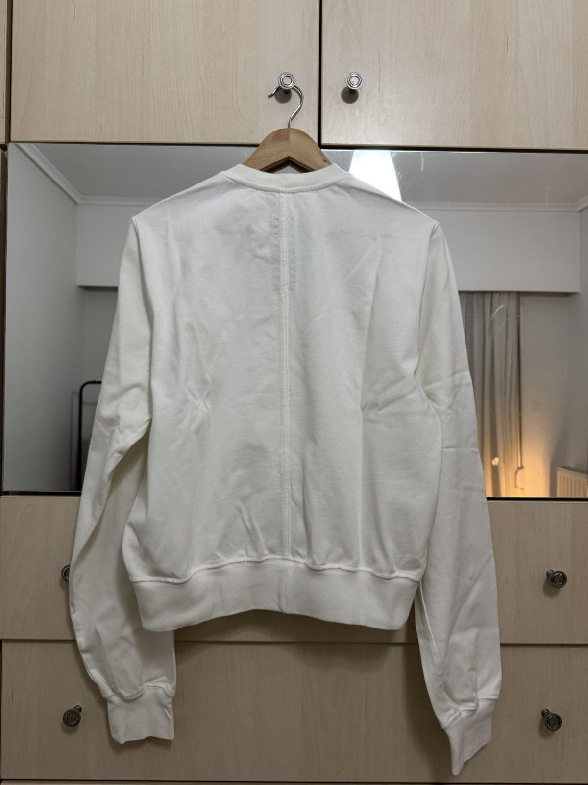Rick Owens Rick Owens Cropped Crewneck Sweat 11 Milk Size US L / EU 52-54 / 3 - 4 Thumbnail