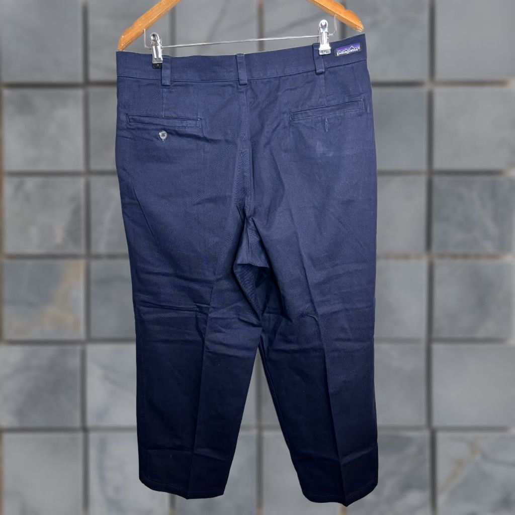 Patagonia VINTAGE Patagonia Canvas Chino Pants 36x32 Workwear Cotton Blue 90s Men Pants Chino 90s Mens Jeans Size US 36 / EU 52 - 1 Thumbnail