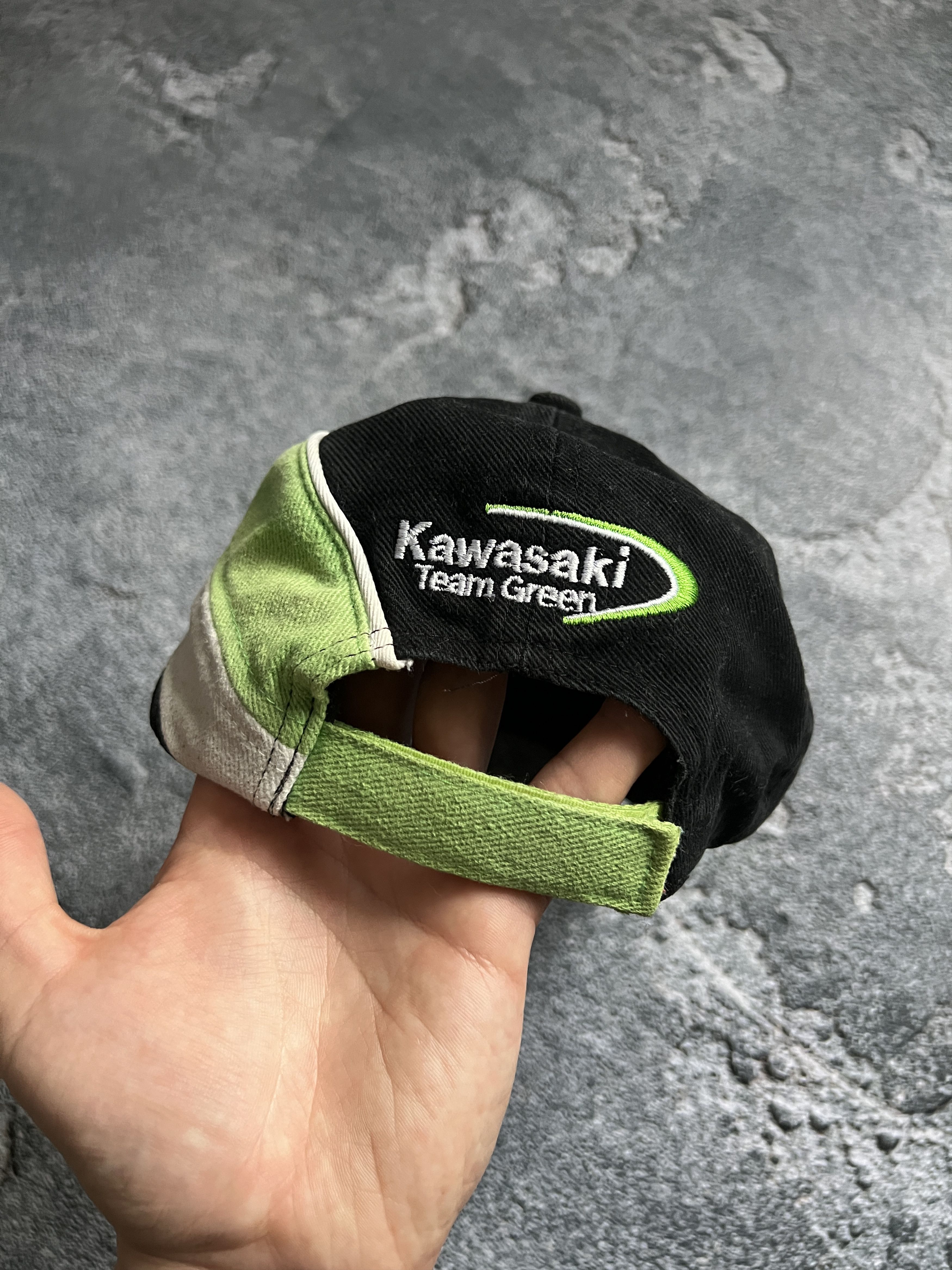 Vintage Kawasaki cap hat racing yk2 vintage Size ONE SIZE - 4 Thumbnail