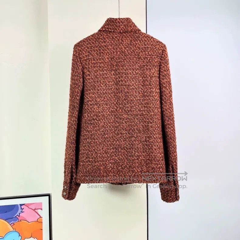 Chanel Chanel 17B red-brown woollen woven jacket Size XXS / US 00 / IT 34 - 2 Thumbnail