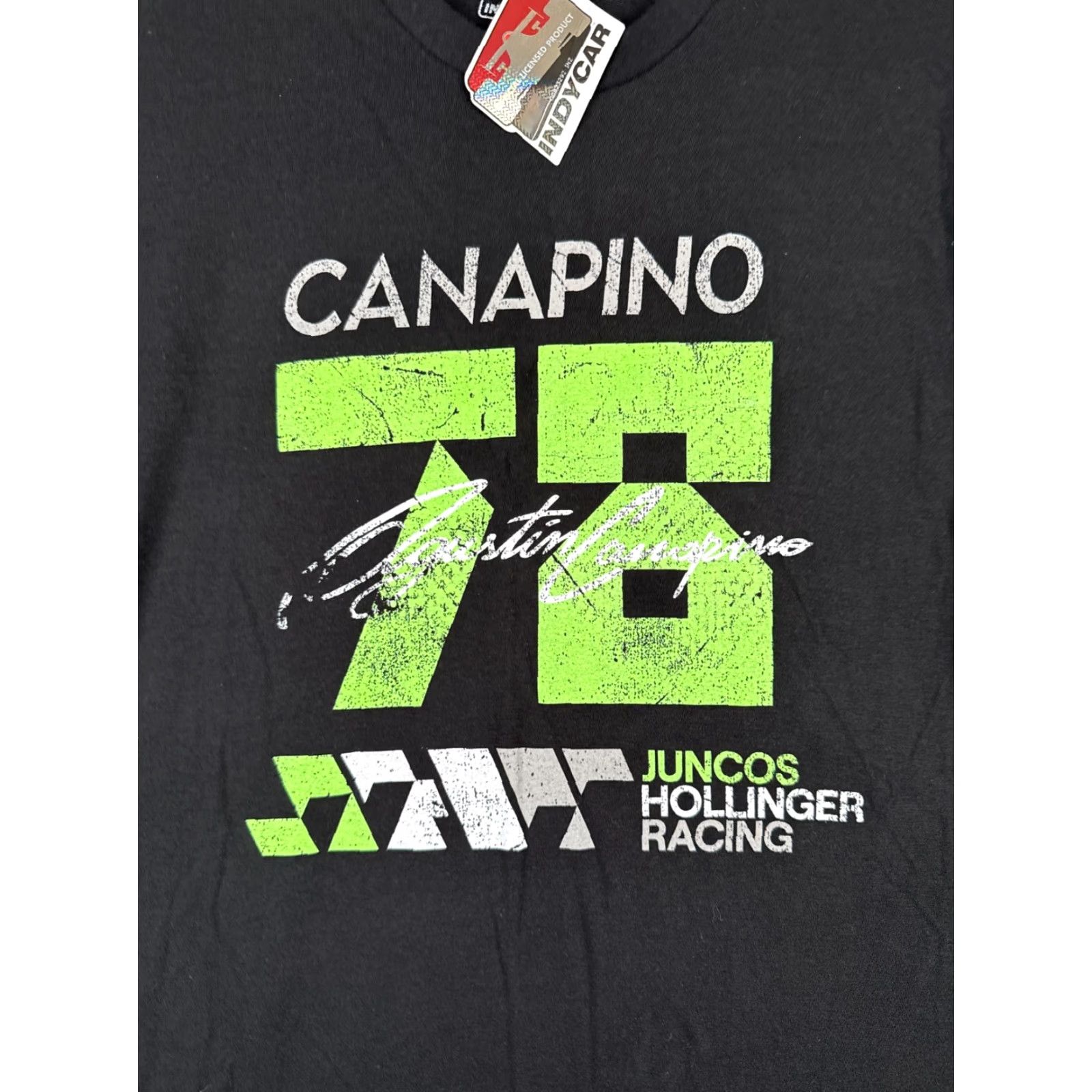 Gustin Indycar Shirt Men Adult Medium Black Green #78 Agustin Canapino Indy Car Racing Legends Global Merchandise T-Shirt Size US M / EU 48-50 / 2 - 6 Thumbnail