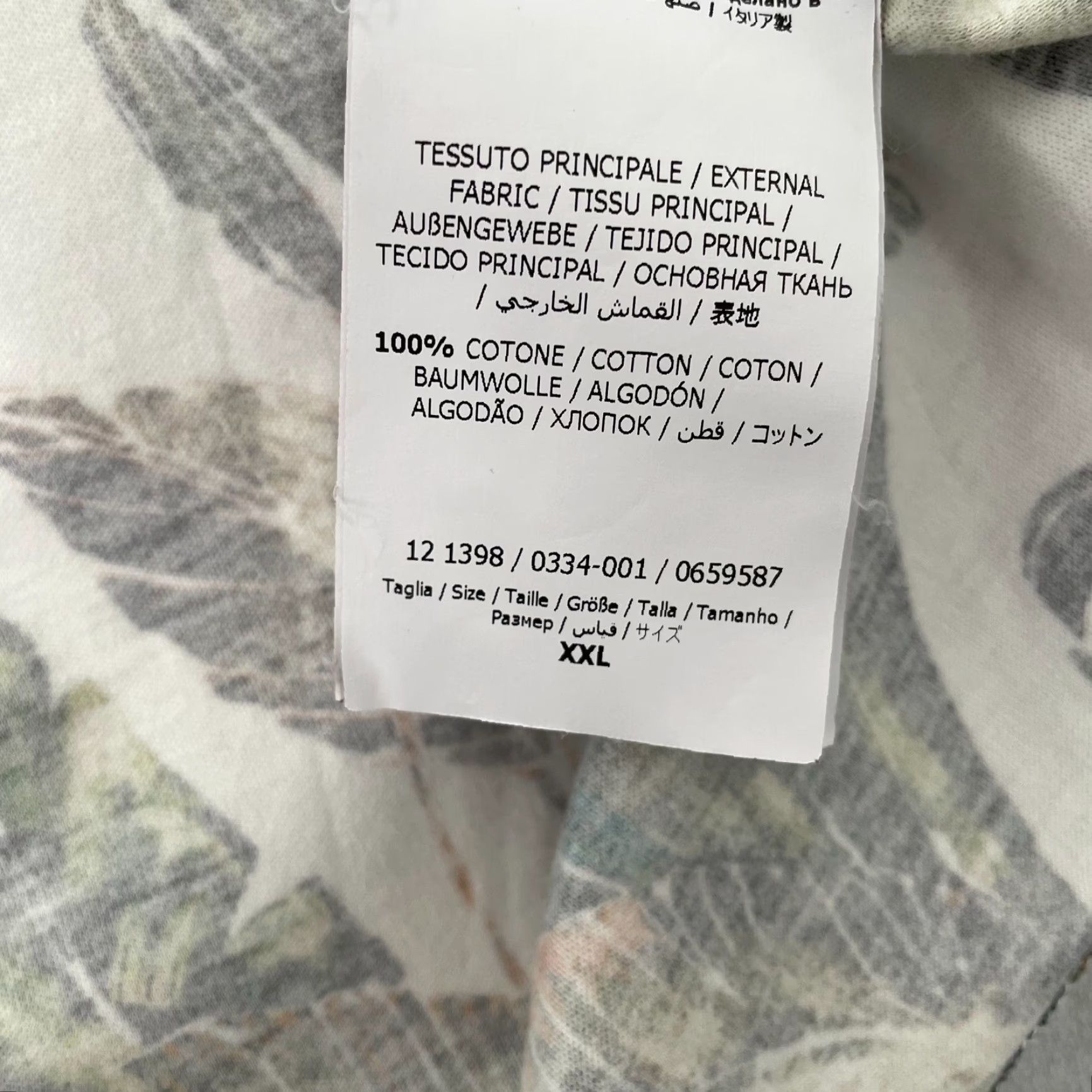 Salvatore Ferragamo Men's XXL Multicolor Tropical Floral V-Neck T